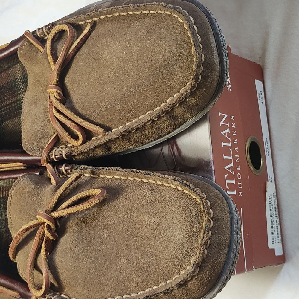 Brown Suede Men's Loafers - Picture 4 of 9